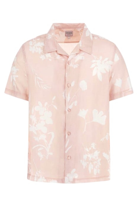 SS ISLAND LINEN CUTOUT SHIRT WATERCOLOR CUTOUT TA 4