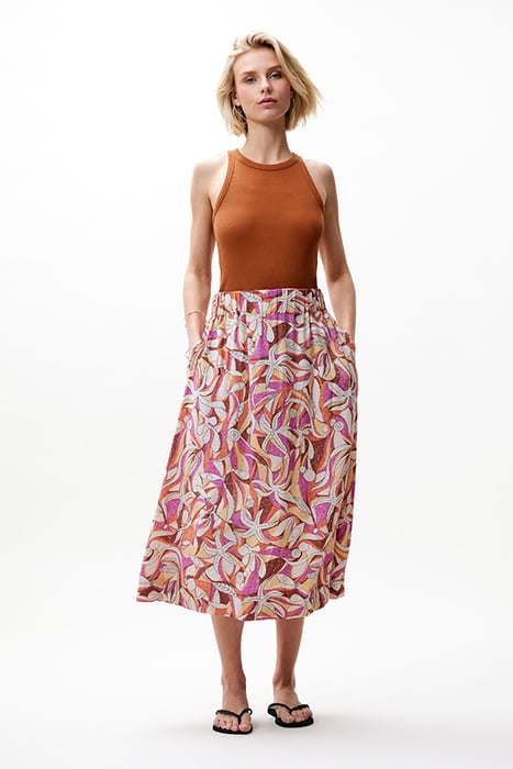 A-LINE PULL-ON SKIRT COPPER 2