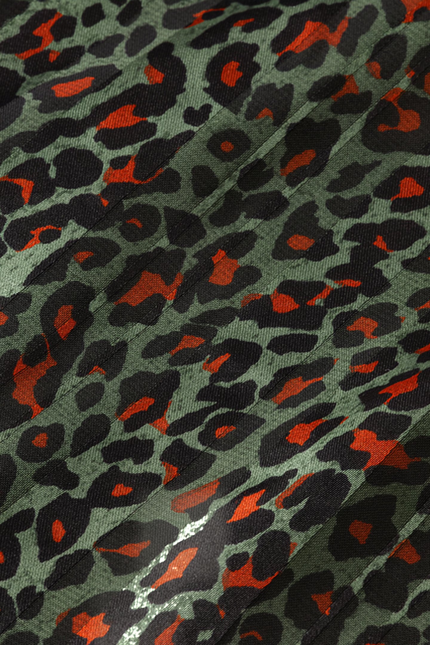 ASYMMETRIC WRAP DRESS CREATURES OF THE NIGHT FIELD GREEN 8