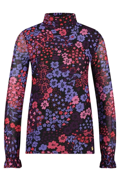 JOHANNA TOP BLACK/BUBBLE GUM PIN 4