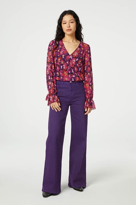 PAULETTA TOP SUNSET ORANGE/BLACK 2