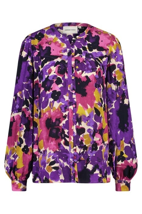 RESA BLOUSE CREME BRULEE/EGGPLAN 4