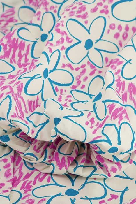 CARLA DRESS CREAM WHITE/BUBBLE G 6