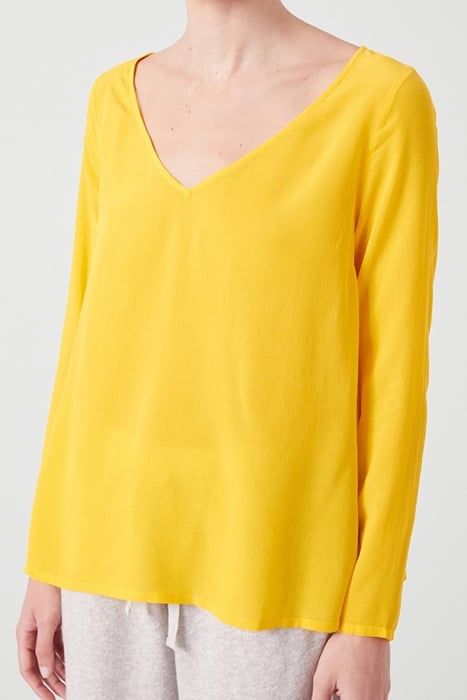 V COLLAR LONGSLEEVES TRAPEZE TOP MIMOSA 5