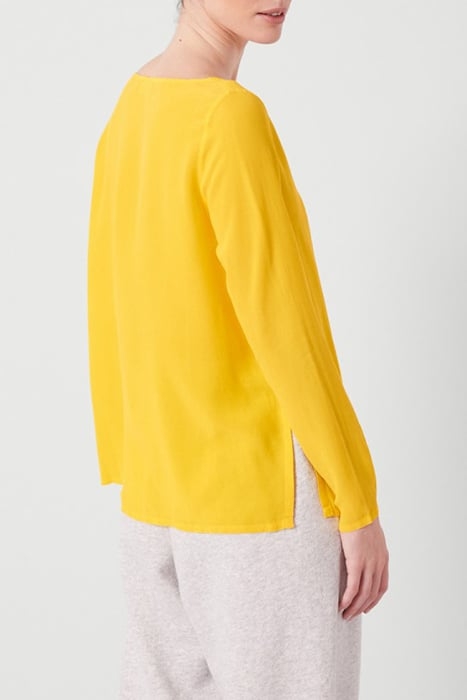 V COLLAR LONGSLEEVES TRAPEZE TOP MIMOSA 6