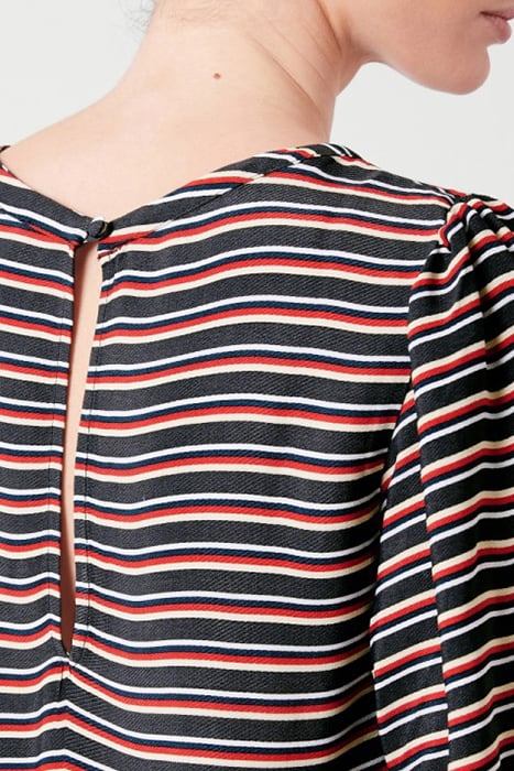 ROUND COLLAR PRINTED SHORT TOP ZAC 6