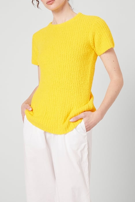 FITTED SHORT-SLEEVE CREW NECK JUMPER SOLEIL 1