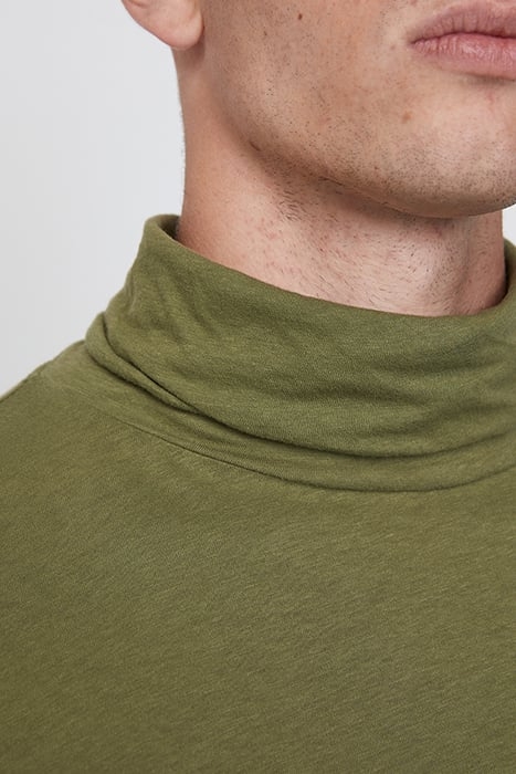 HIGH COLLAR LONG-SLEEVES TEE-SHIRT KAKI VINTAGE 5
