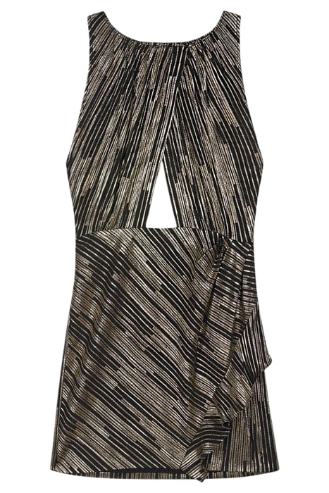 DORLIA DRESS IN BLACK/GOLD 4