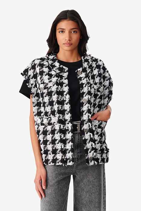 LILOUS VEST IN BLACK/WHITE 1