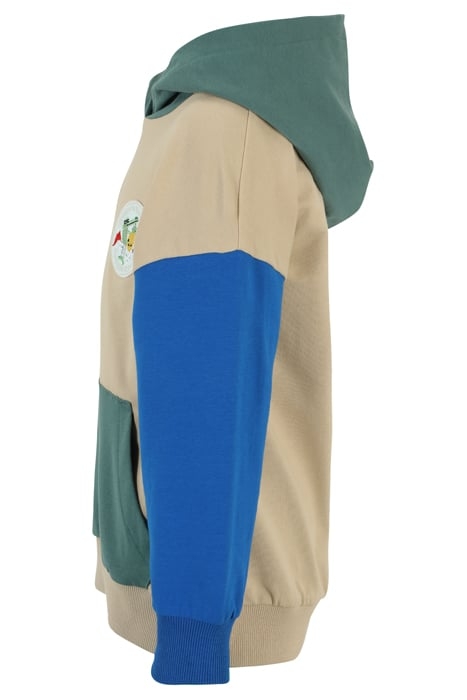 THACKERVILLE OVERSIZED HOODY FIELDS OF RYE-BLUE SPRUCE-LAPIS 3