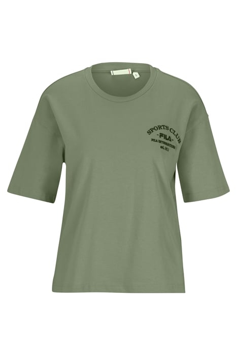 BOMS LOOSE FIT TEE OIL GREEN 1