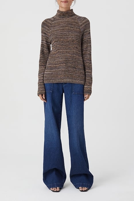 RIB TURTLENECK KNITS BLUE HEATHER 3