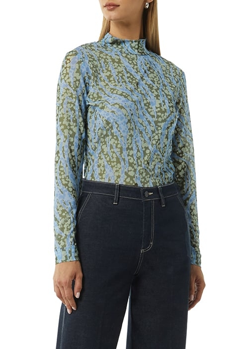 COMMA T-SHIRTS GREEN-DARK 1