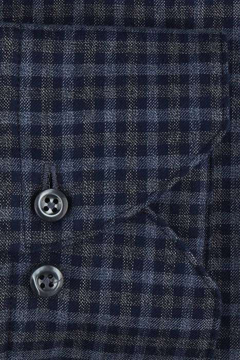 FITTED BODY/90, RC CUFF NAVY CHECK 3