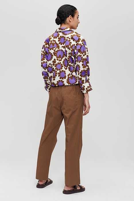 COTTON PRINTED SHIRT VIOLET 5