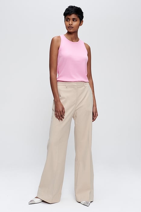 SOFT TWILL WIDE LEG PANTS SIMPLY TAUPE 2