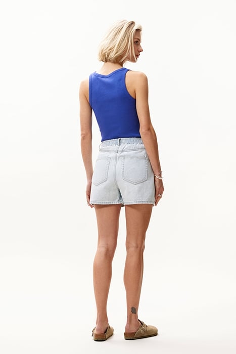 DENIM WRAP SHORTS WASHED BLUE 3