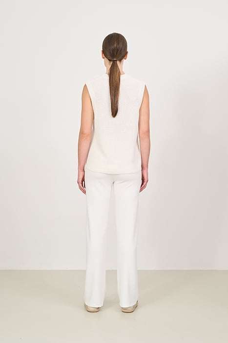 FOREST ESSENTIEL FLARED PANTS MARSHMELLOW 2