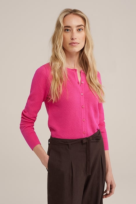 CARDIGAN BRIGHT PINK 1