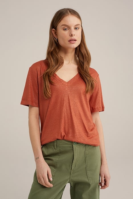 T-SHIRT RUST BROWN 1