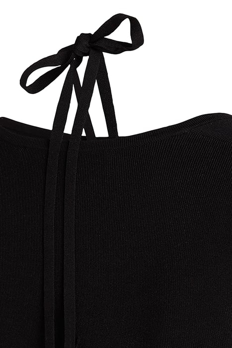 LS CUT OUT KNIT DRESS BLACK 8