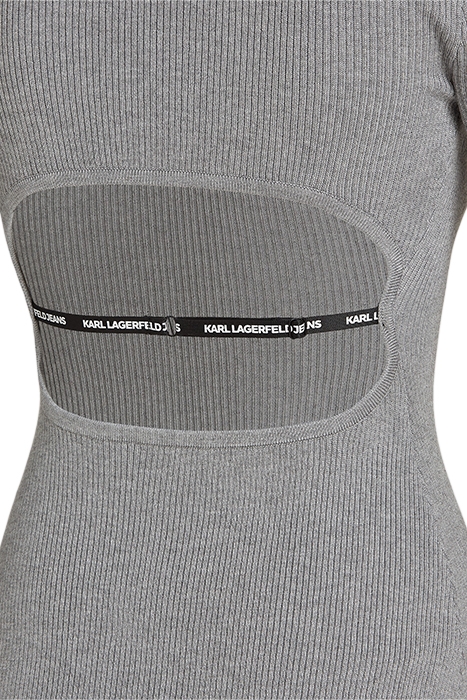 KLJ KNITTED BODY DRESS MID GREY 4