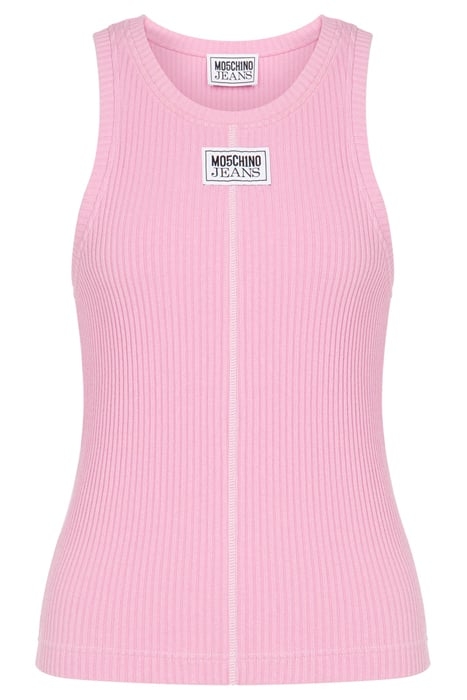 RIBBED COTTON TOP PINK 3