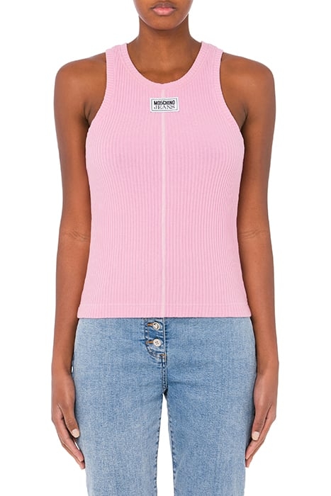 RIBBED COTTON TOP PINK 1