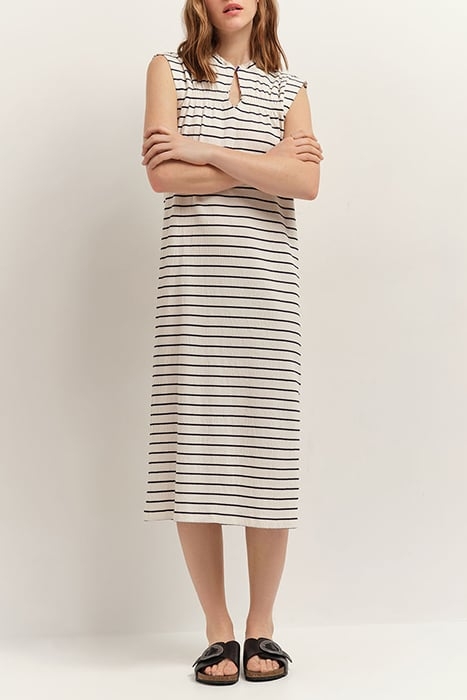 ROMY - OFF WHITE NAVY STRIPED SAILOR DRESS 3