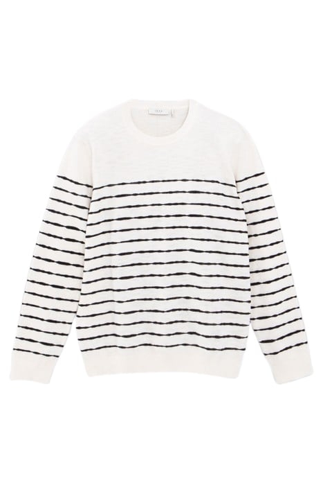 GESSO SWEATER WITH BLACK SAILOR STRIPES 4