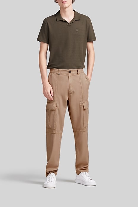 BEIGE LYOCELL® CARGO TROUSERS 3