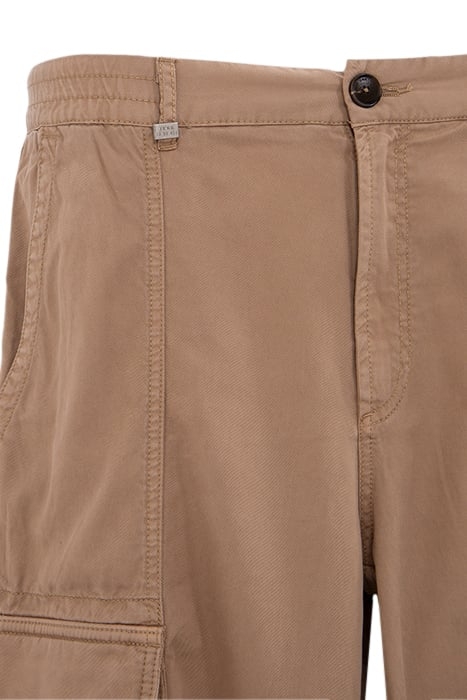 BEIGE LYOCELL® CARGO TROUSERS 7