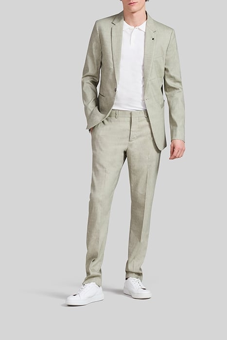 PISTACHIO LINEN BLEND SUIT TROUSERS 4