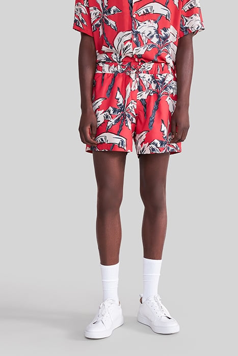 CAYENNE RECYCLED SWIM SHORTS WITH PALM TREES 1