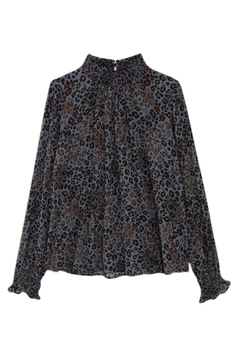 BLUE LENZING™ ECOVERO™ PANTHER-PRINT TOP 4