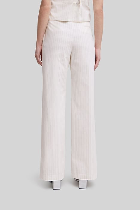 ECRU PINSTRIPE SUIT TROUSERS 2
