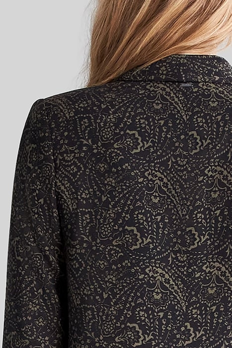 KHAKI LENZING™ ECOVERO™ FLORAL PAISLEY JACKET 5