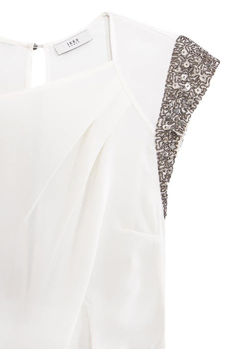 WHITE JUMPSUIT WITH BEADS AND SEQUINS 6