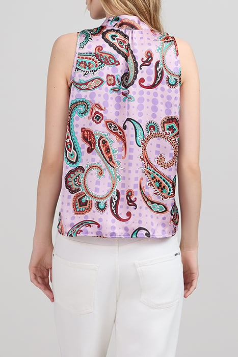MARSHMALLOW RECYCLED TOP WITH XL PAISLEY PRINT 2