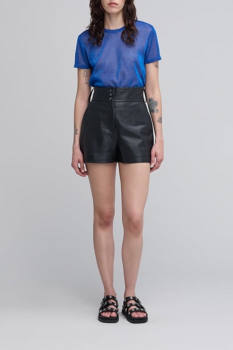 COBALT LUREX T-SHIRT WITH ANIMAL PRINT 3