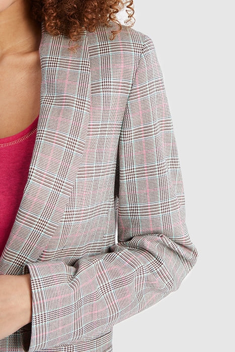 BEIGE CHECK SUIT JACKET 5