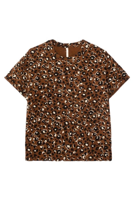CAMEL LEOPARD PRINT T-SHIRT 3