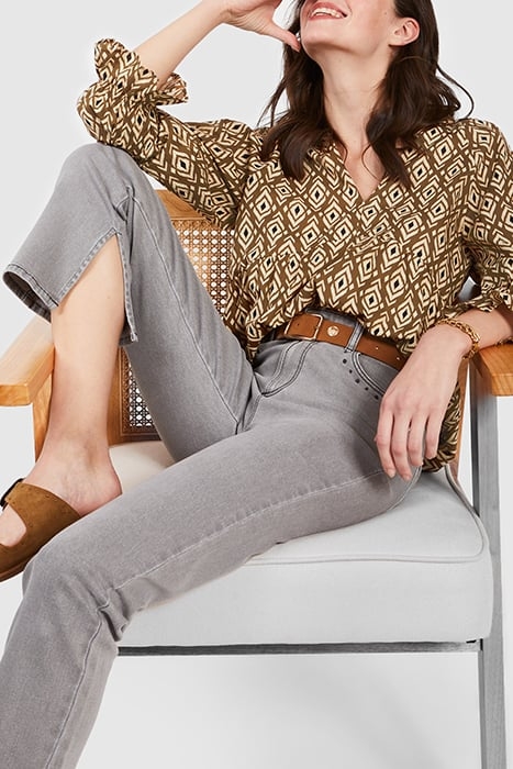 CAMEL ETHNIC BOHO PRINT BLOUSE 4