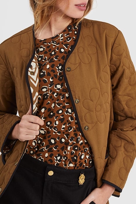 CAMEL/ETHNIC MOTIF REVERSIBLE COAT 6