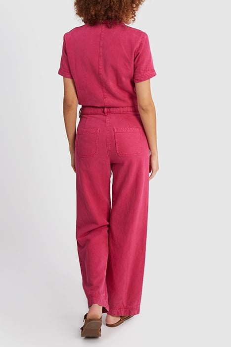 MAGENTA DENIM JUMPSUIT 2