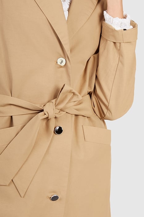 BEIGE TRENCH COAT WITH DETACHABLE SLEEVES 8