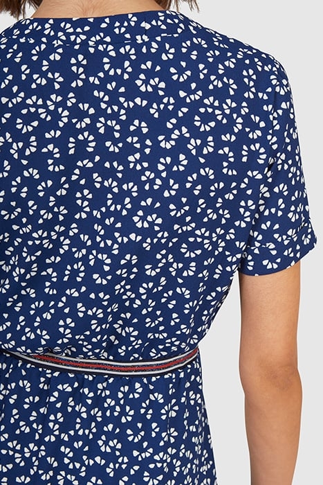 NAVY GRAPHIC PRINT DRESS 7