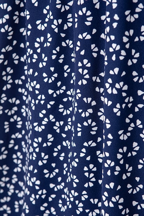 NAVY GRAPHIC PRINT DRESS 8