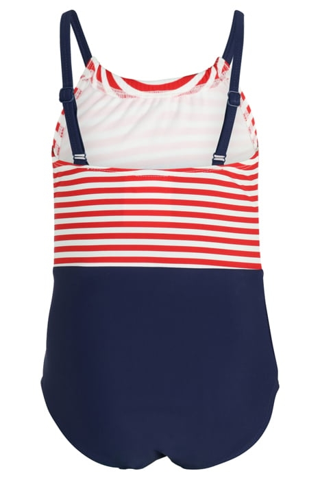 SINAH SWIMSUIT AOP BLACK IRIS-TRUE RED/BRIGHT WHITE STRIPED 2